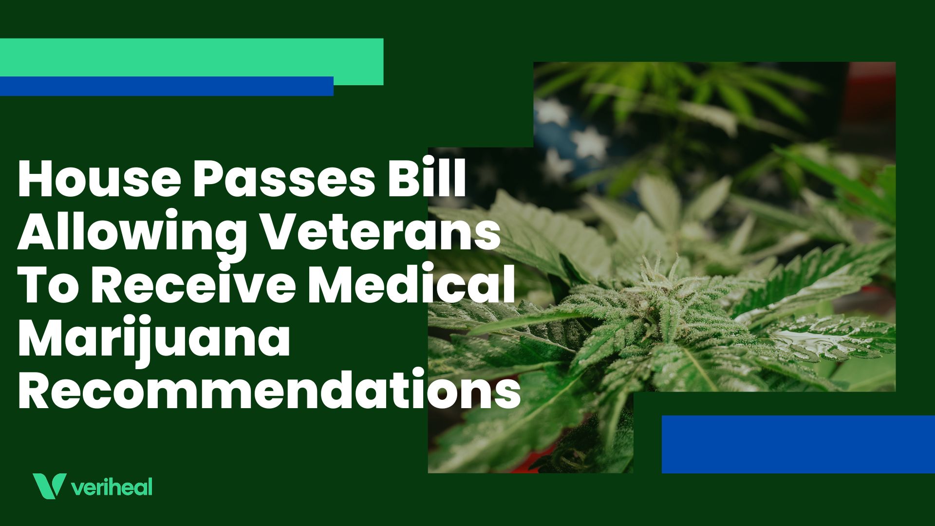 House Passes Bill Allowing Veterans To Receive Medical Marijuana Recommendations